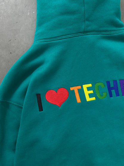 Balenciaga "I Love Techno" Cropped Hoodie