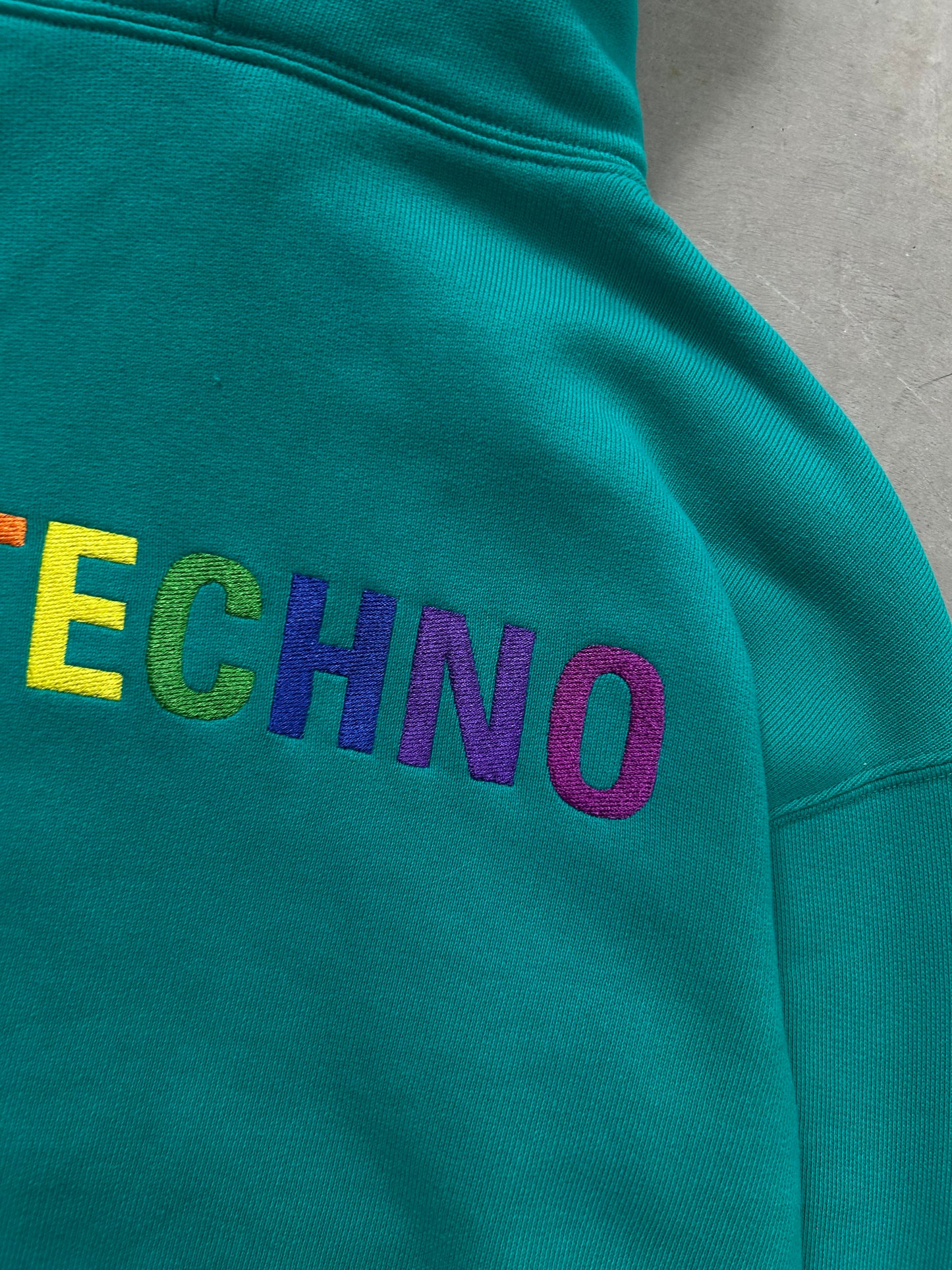 Balenciaga "I Love Techno" Cropped Hoodie