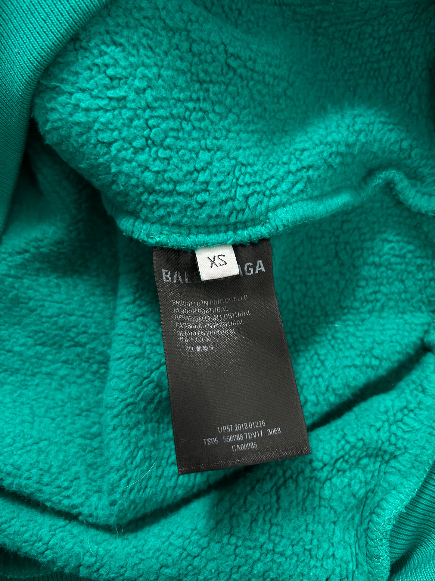 Balenciaga "I Love Techno" Cropped Hoodie