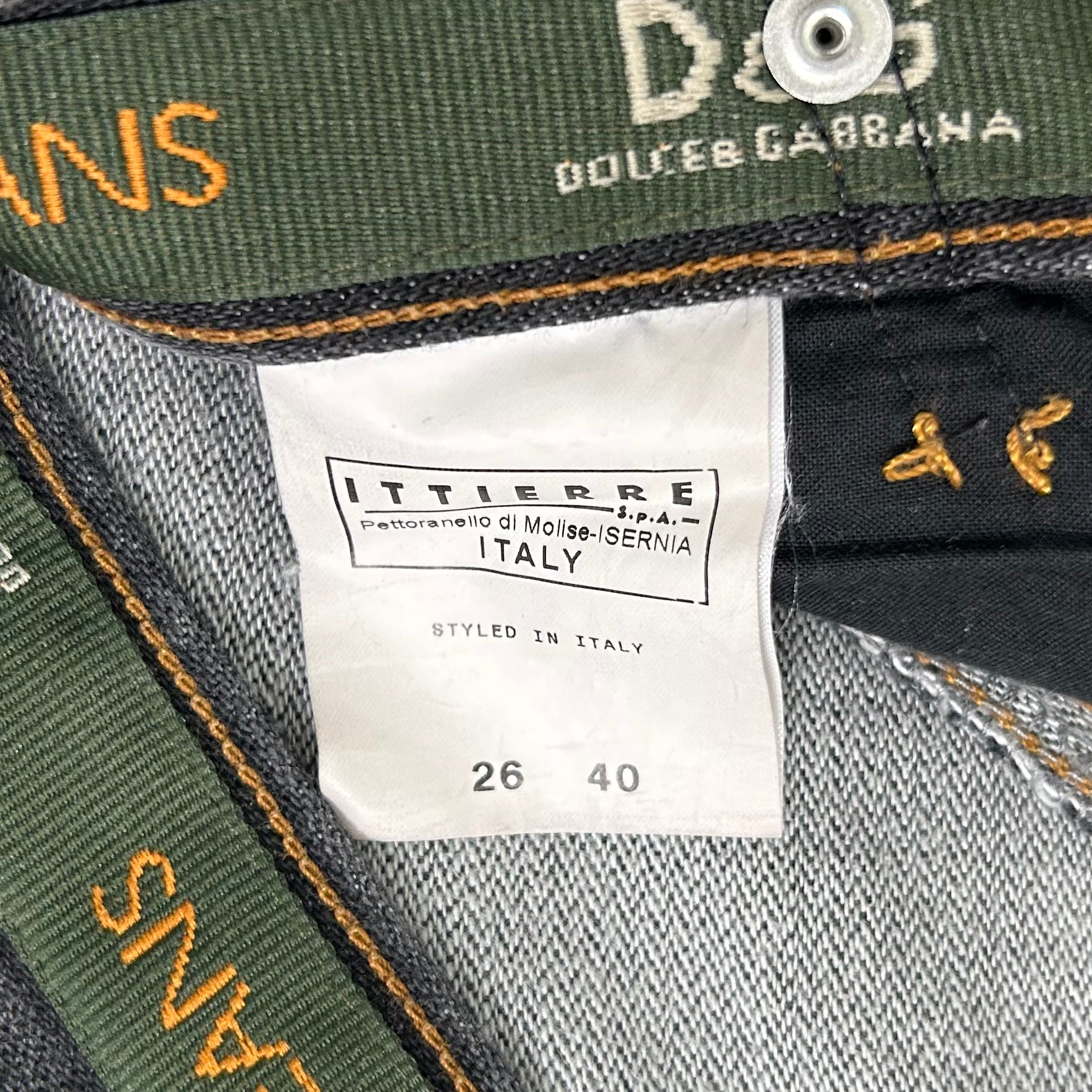 Dolce & Gabbana Asymmetric Pocket Denim Pants