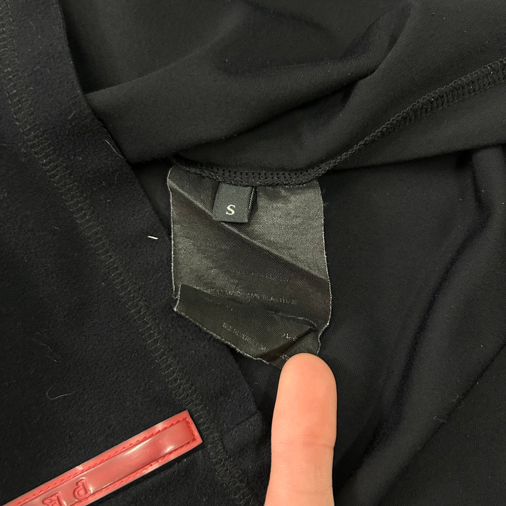 Prada Technical Black Polo