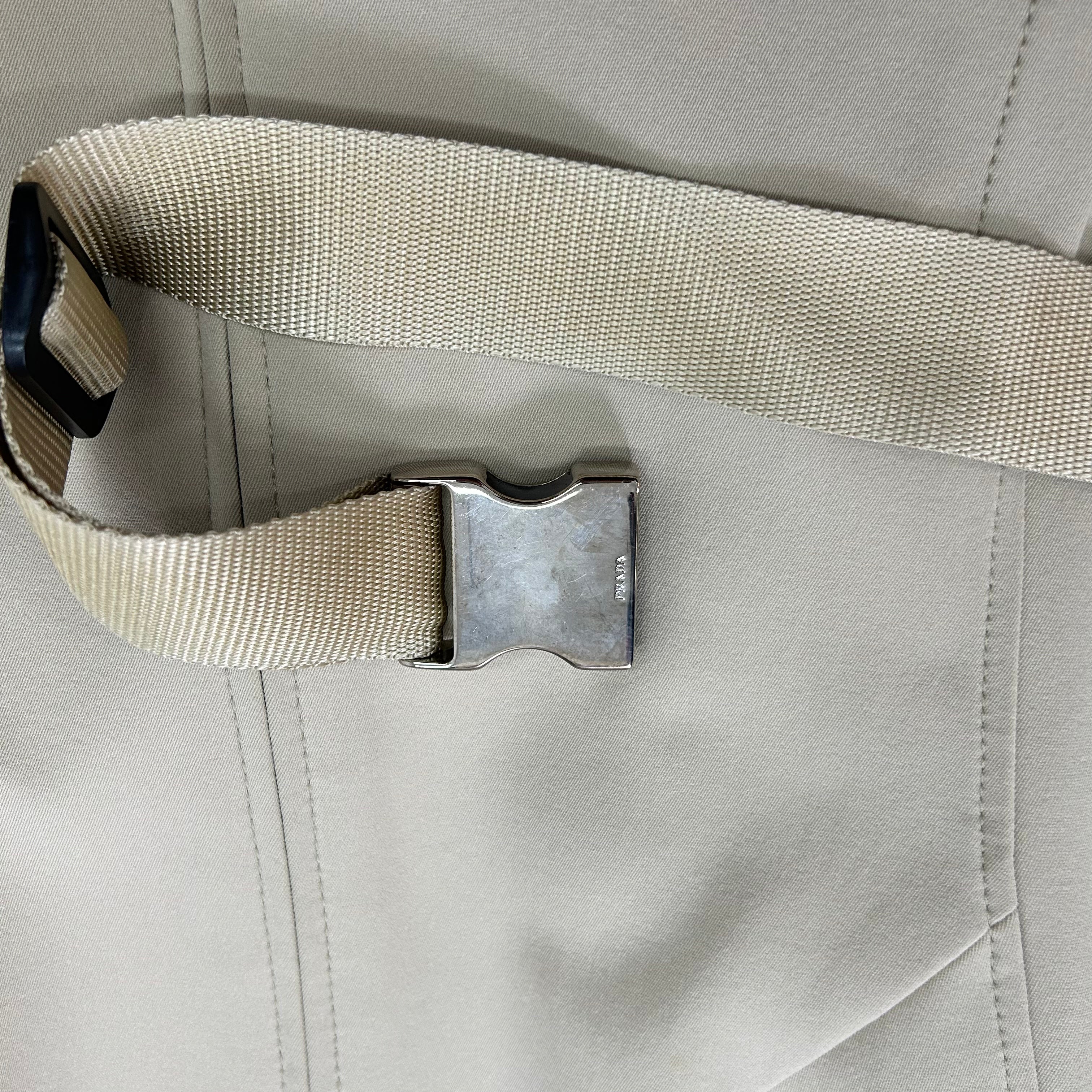 Prada Beige Fur Hooded Jacket