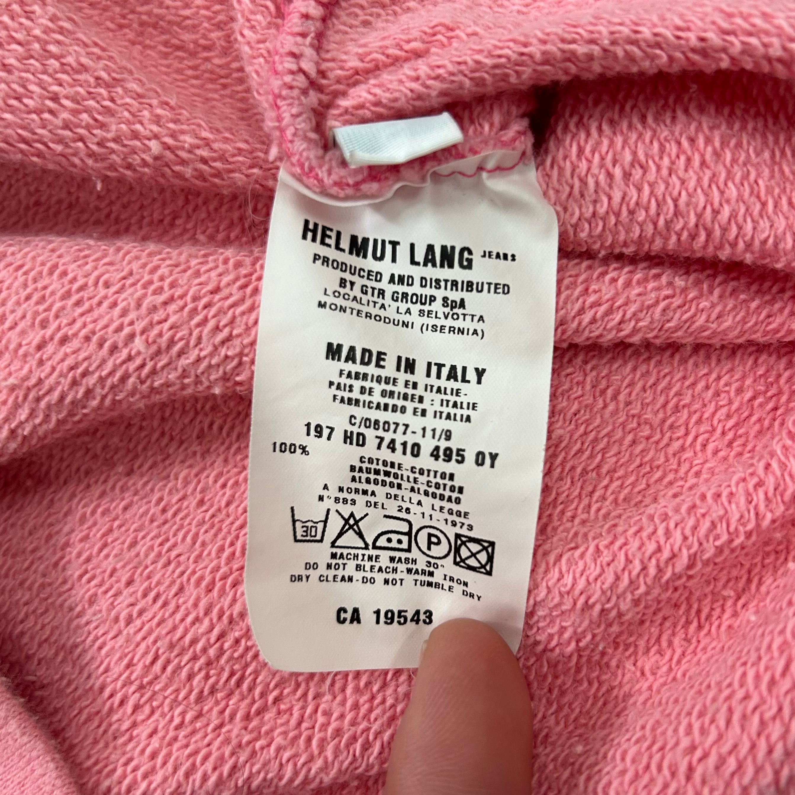 Helmut Lang Raglan Bubblegum Pink Crewneck Sweater