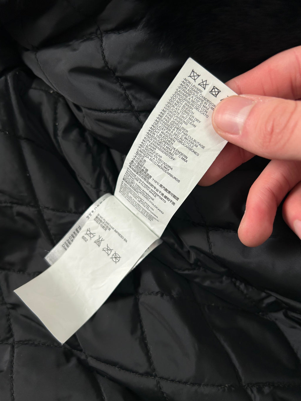 Dsquared2 Fur Bomber Jacket Black