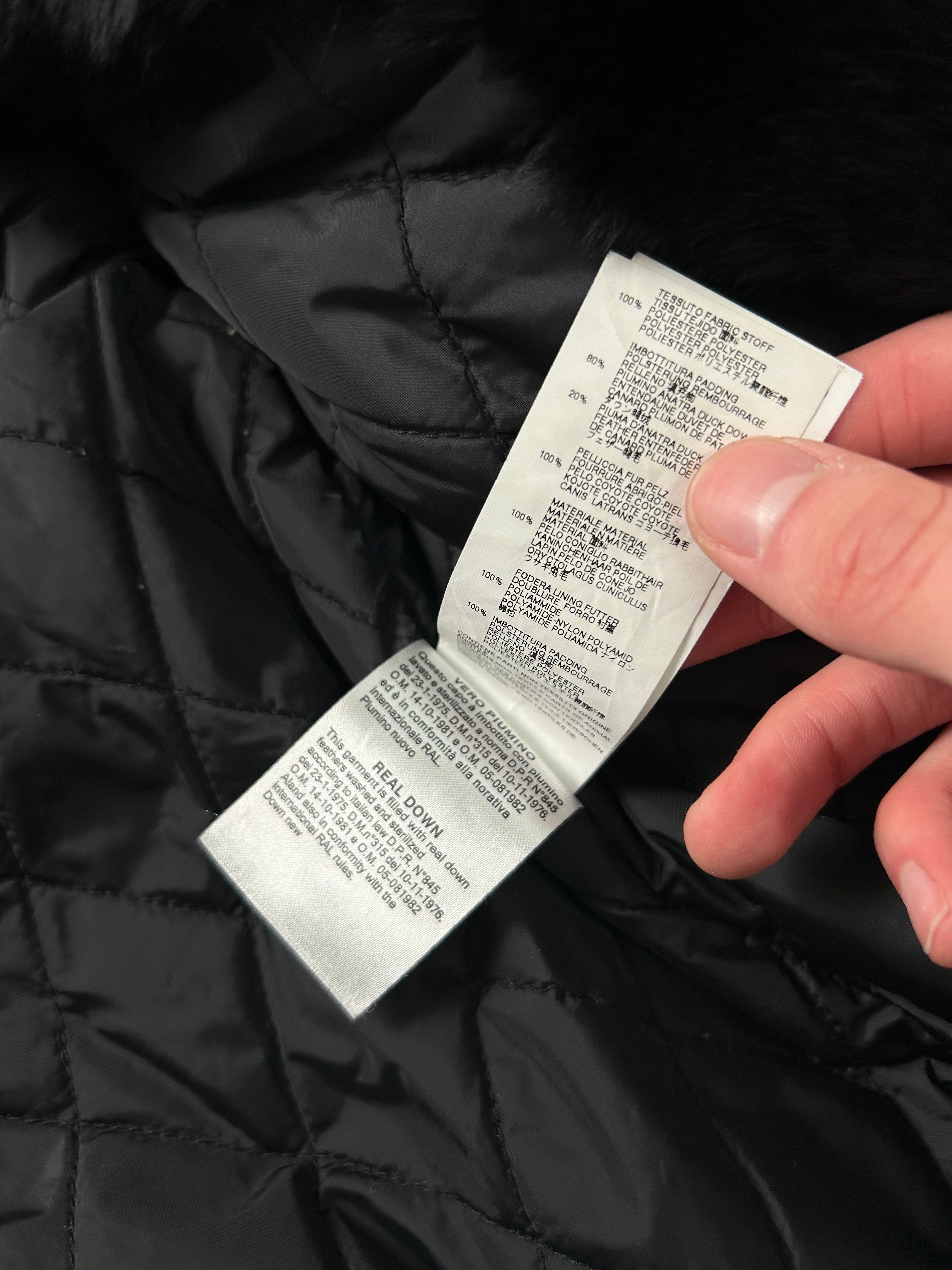 Dsquared2 Fur Bomber Jacket Black
