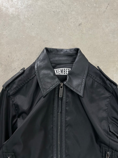 Dirk Bikkembers Jacket with Leather Appliqués (XS)