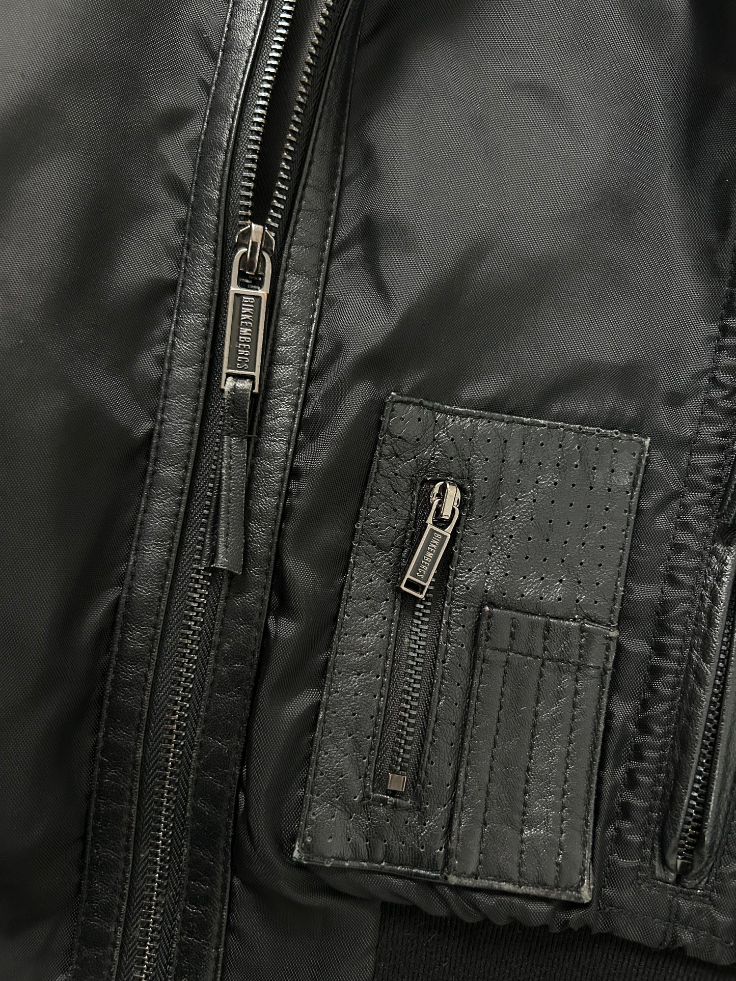 Dirk Bikkembers Jacket with Leather Appliqués (XS)