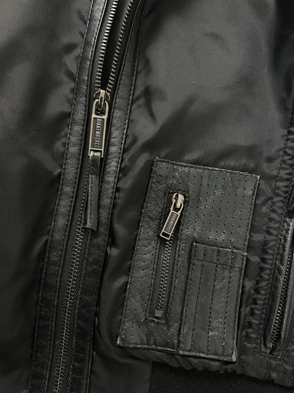 Dirk Bikkembers Jacket with Leather Appliqués (XS)
