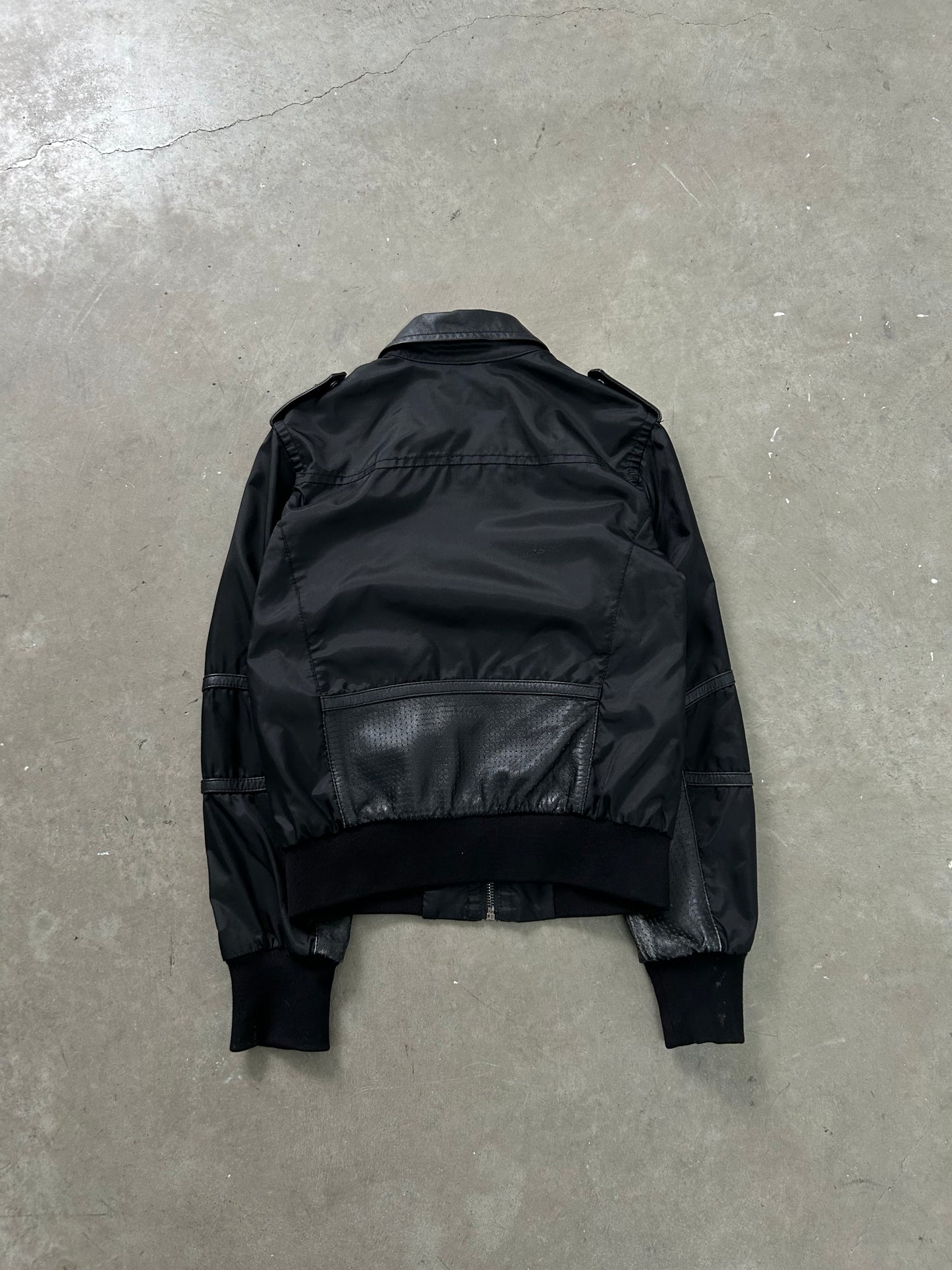 Dirk Bikkembers Jacket with Leather Appliqués (XS)