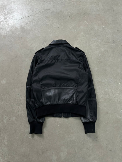 Dirk Bikkembers Jacket with Leather Appliqués (XS)