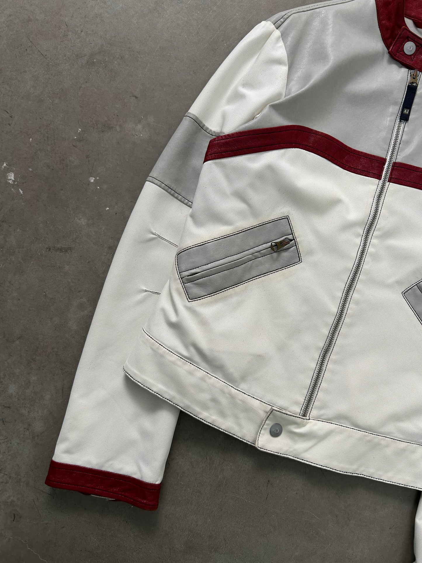 Armani 00's Leather Racing Jacket (S/M)