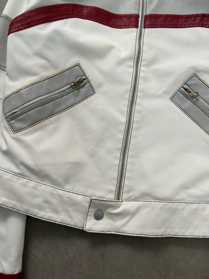 Armani 00's Leather Racing Jacket (S/M)