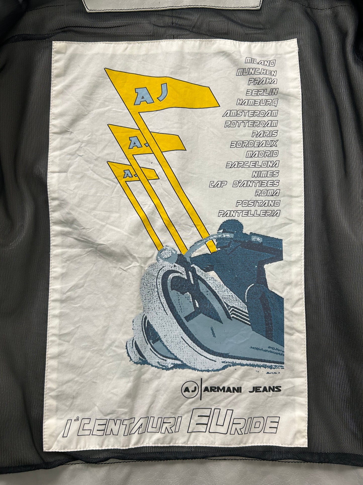 Armani 00's Leather Racing Jacket (S/M)
