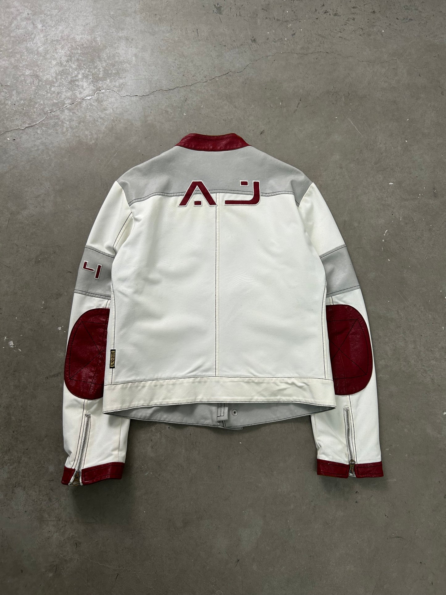 Armani 00's Leather Racing Jacket (S/M)