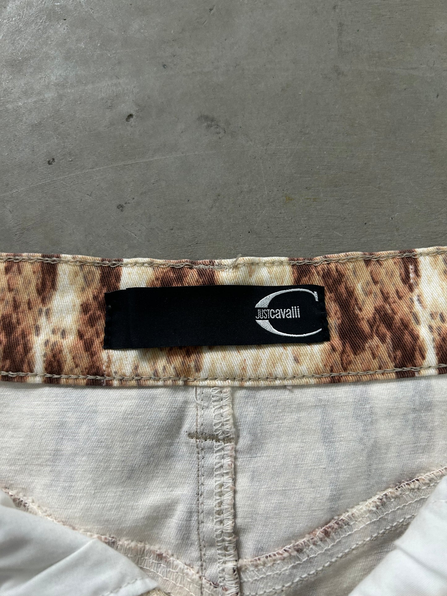 Just Cavalli Animal Print Mini Skirt