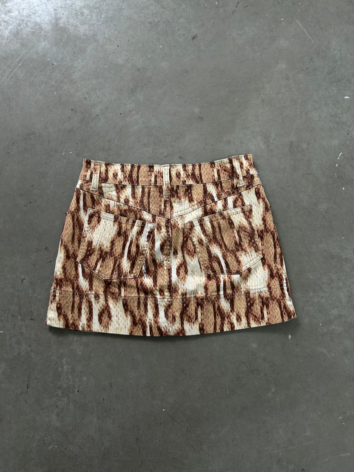 Just Cavalli Animal Print Mini Skirt
