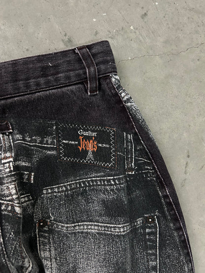 Jean Paul Gaultier 00's Printed Jeans Denim (XXS/XS)
