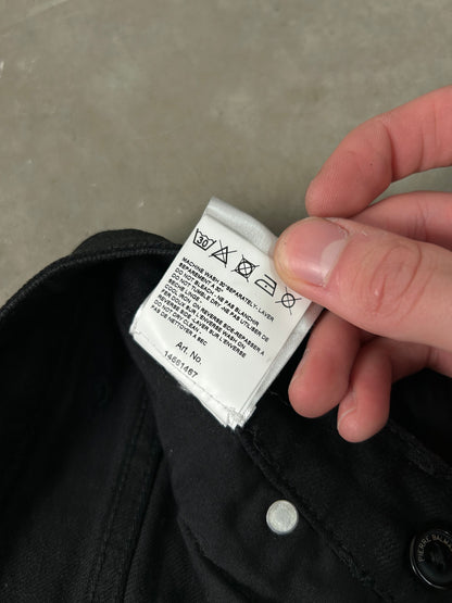 Pierre Balmain Waxed Biker Denim (S)