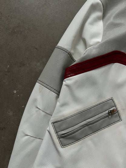 Armani Jeans Leather Racing Bike Jacket (M)