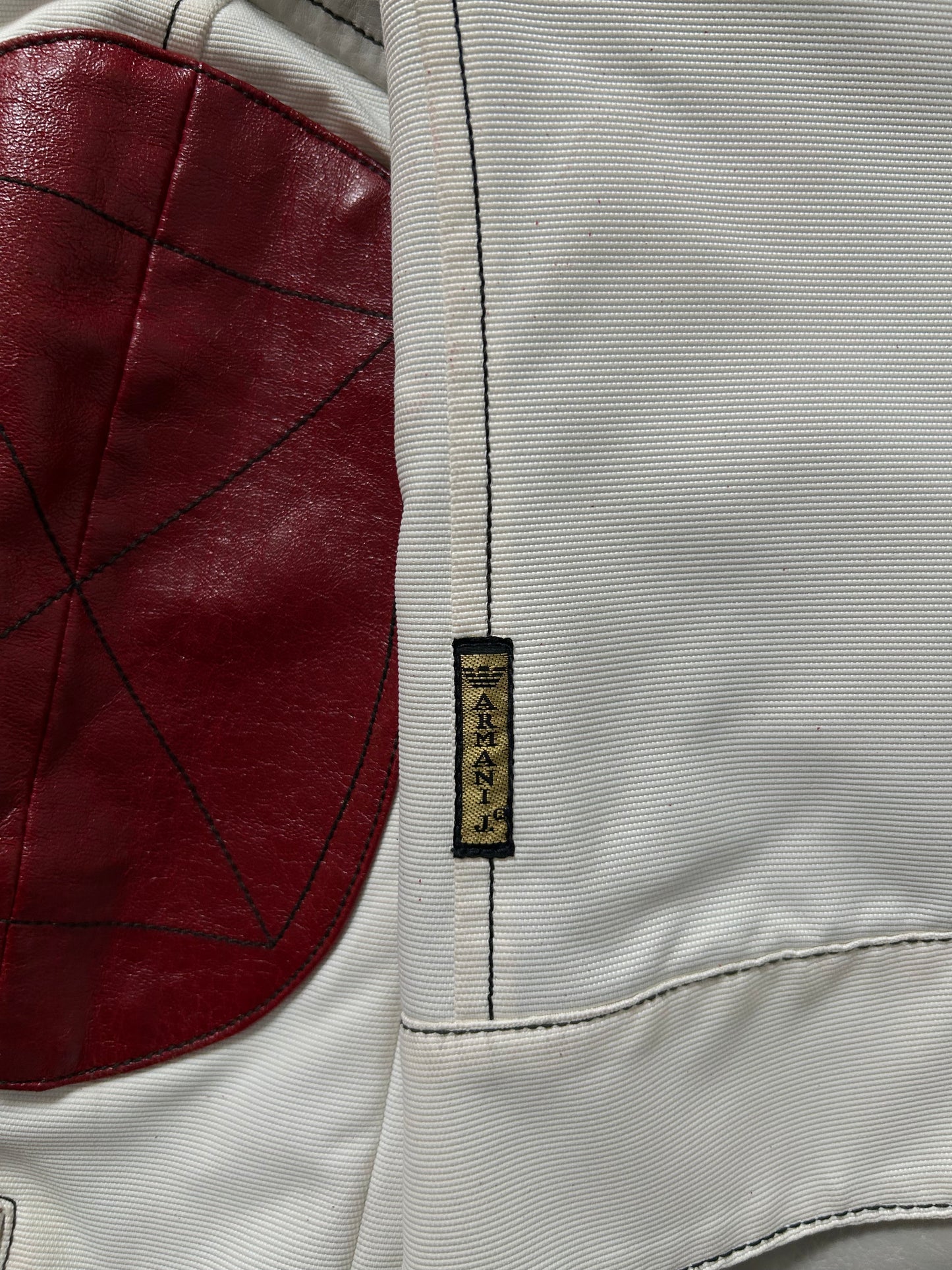 Armani Jeans Leather Racing Bike Jacket (M)