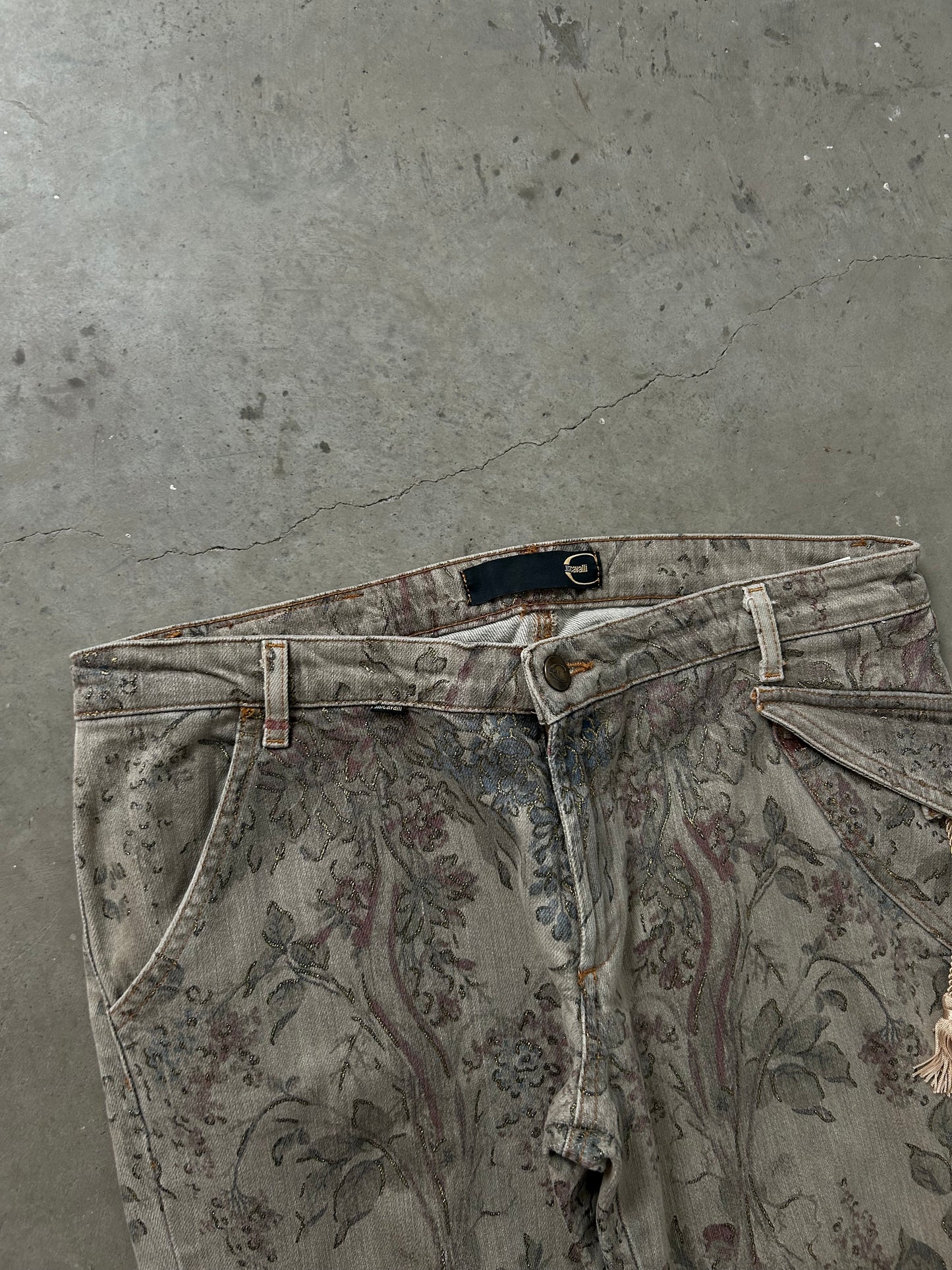 Just Cavalli Floral Flared Jeans (M)