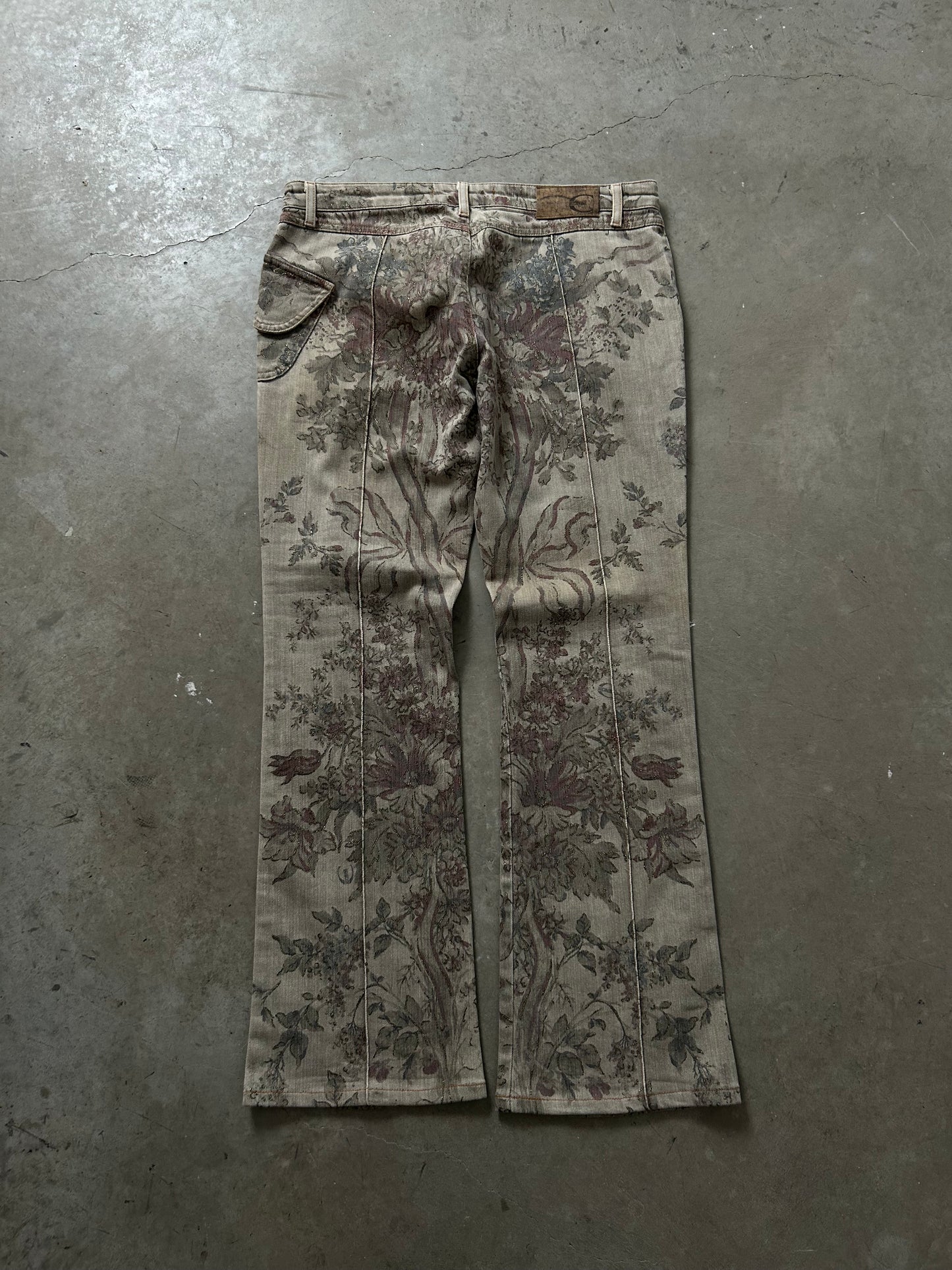 Just Cavalli Floral Flared Jeans (M)