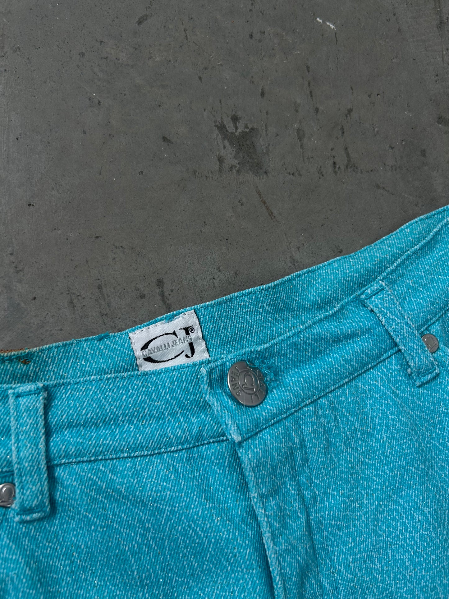 Cavalli Jeans Blue Shiny Denim (S)