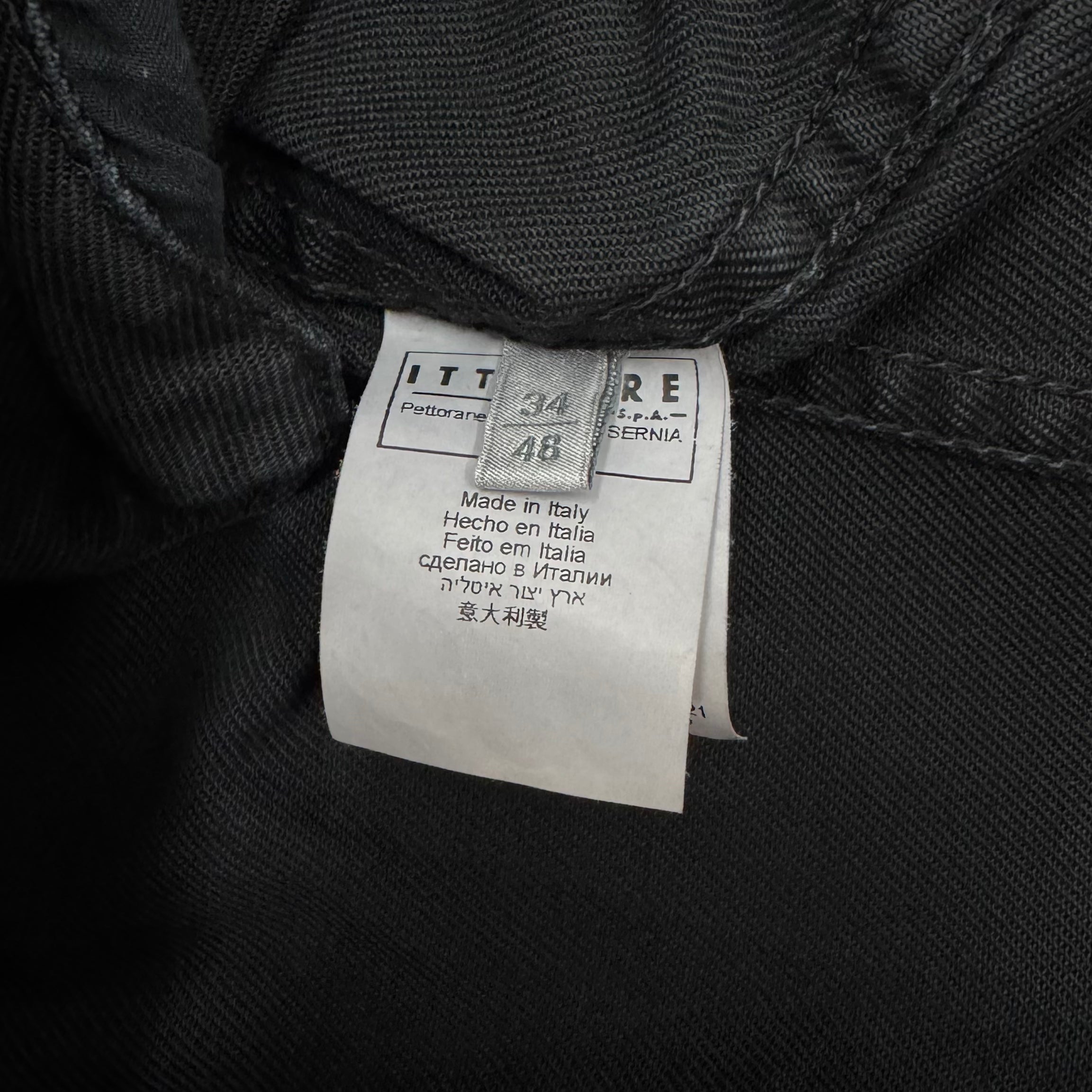 Pierre Balmain 2000s Distressed Black Denim Biker Jacket