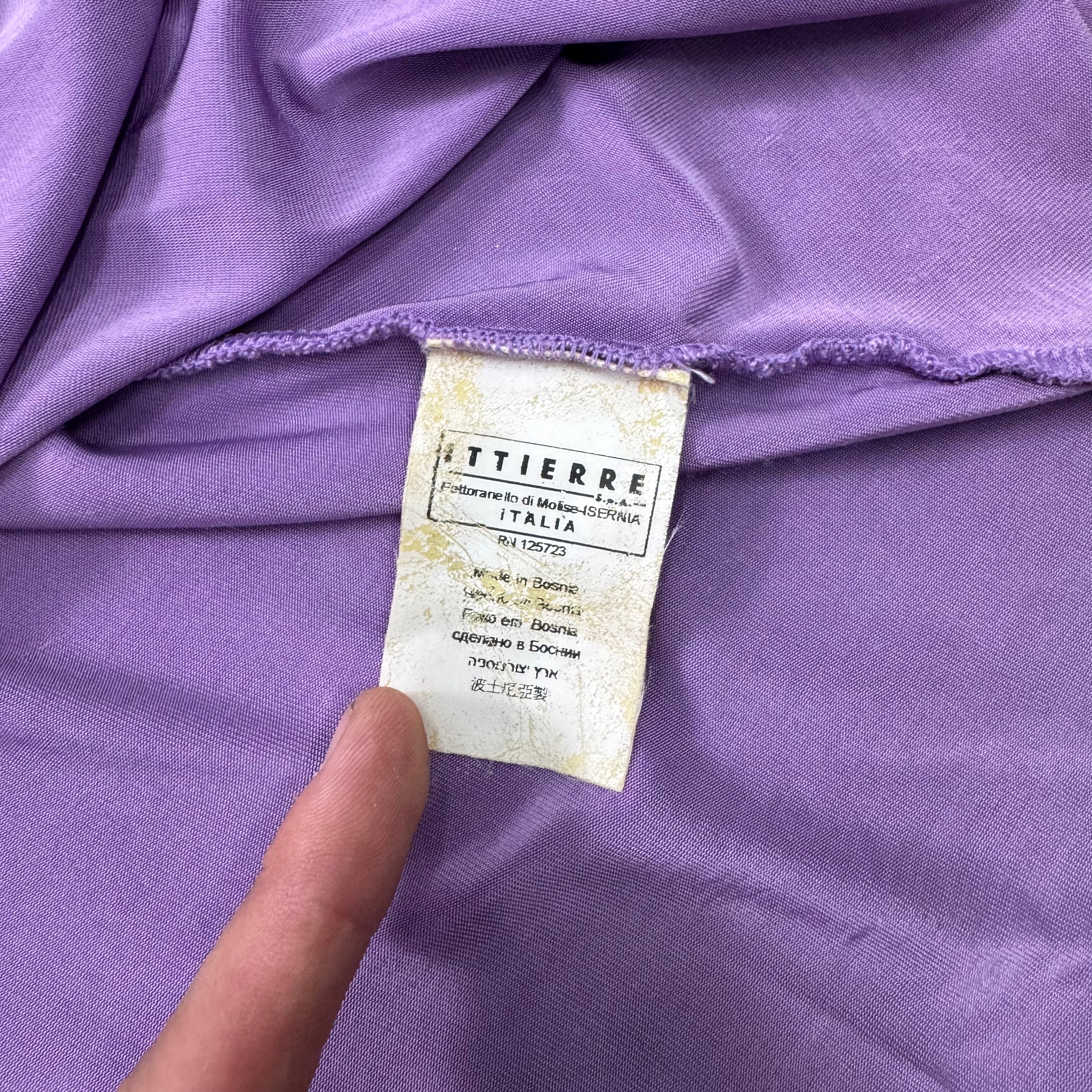 Just Cavalli 2000's Lavender Draped Top