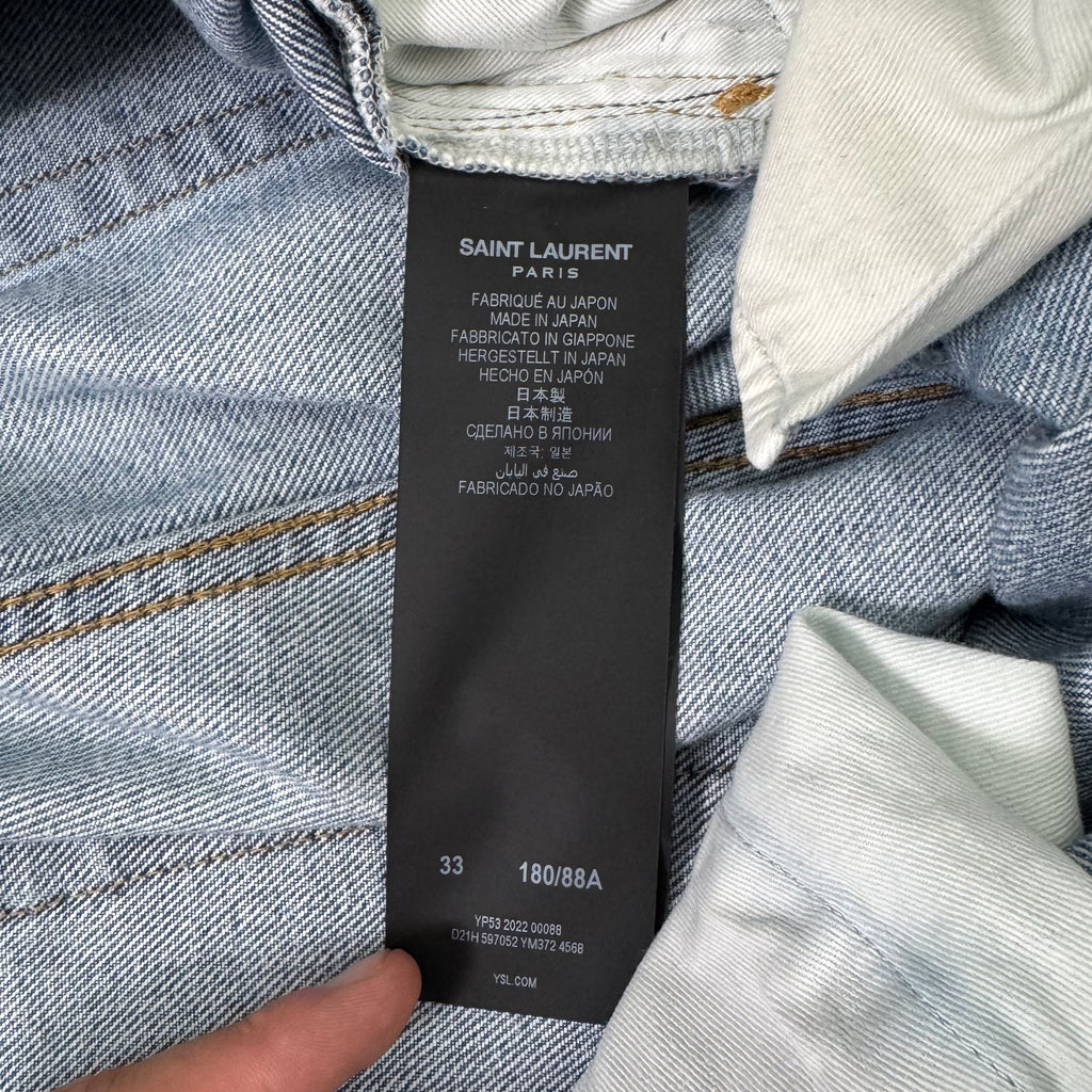 Saint Laurent 2022 Straight-Leg Denim Jeans