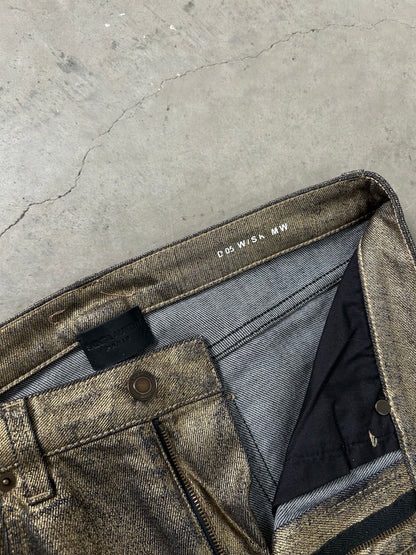 Saint Laurent D05 Hedi Slimane Gold Denim (S/30)