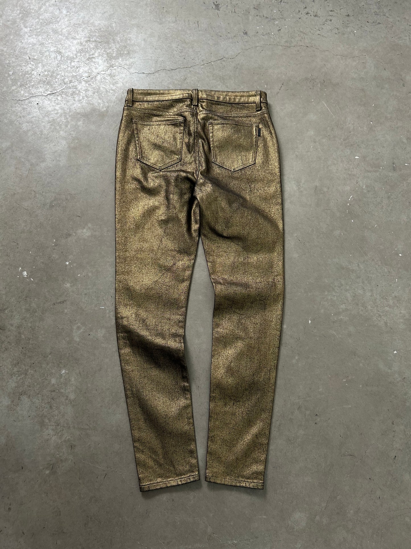 Saint Laurent D05 Hedi Slimane Gold Denim (S/30)
