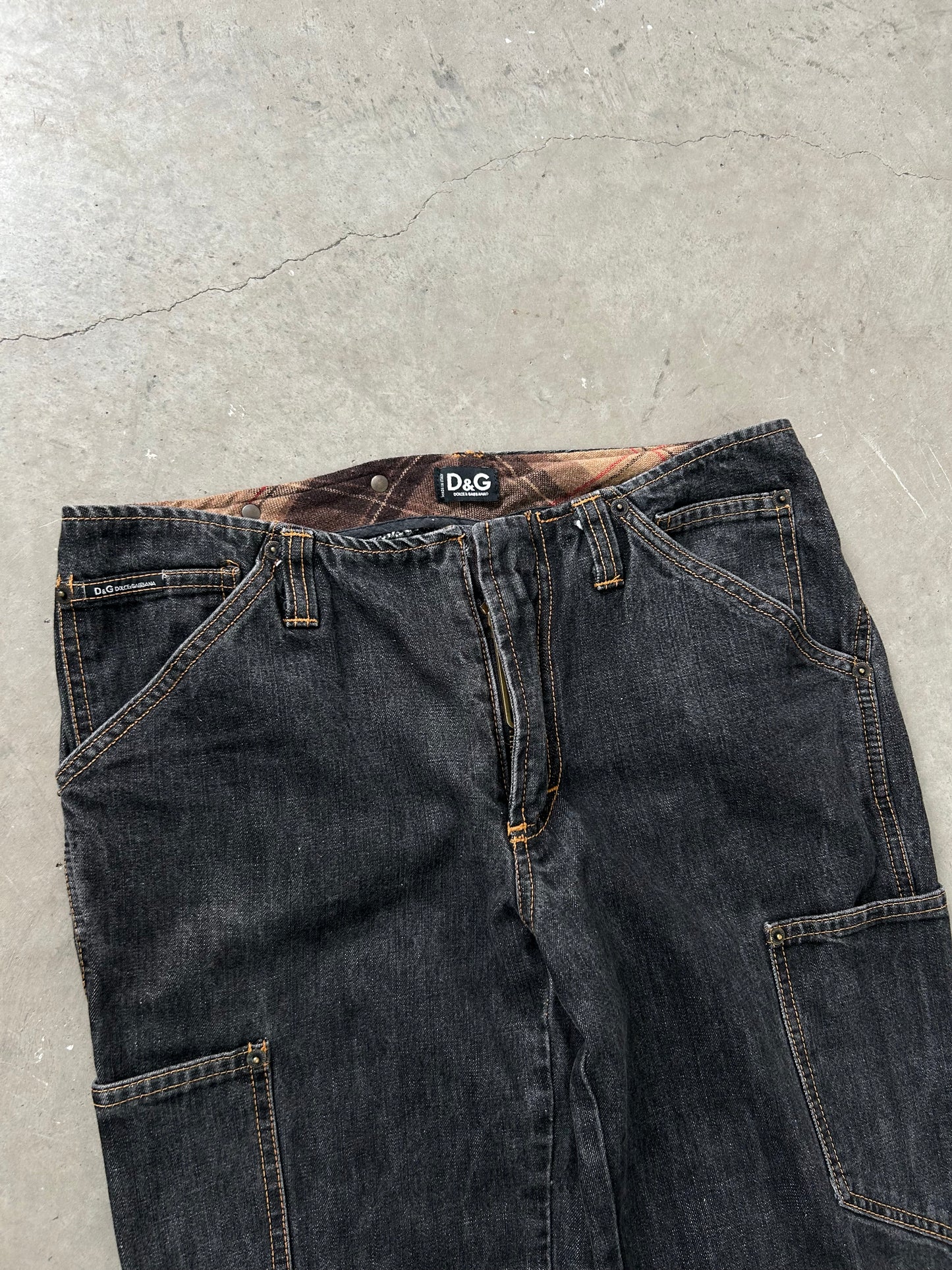 Dolce & Gabbana 00's Cargo Denim Jeans (S)