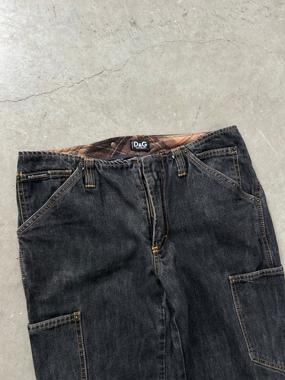 Dolce & Gabbana 00's Cargo Denim Jeans (S)