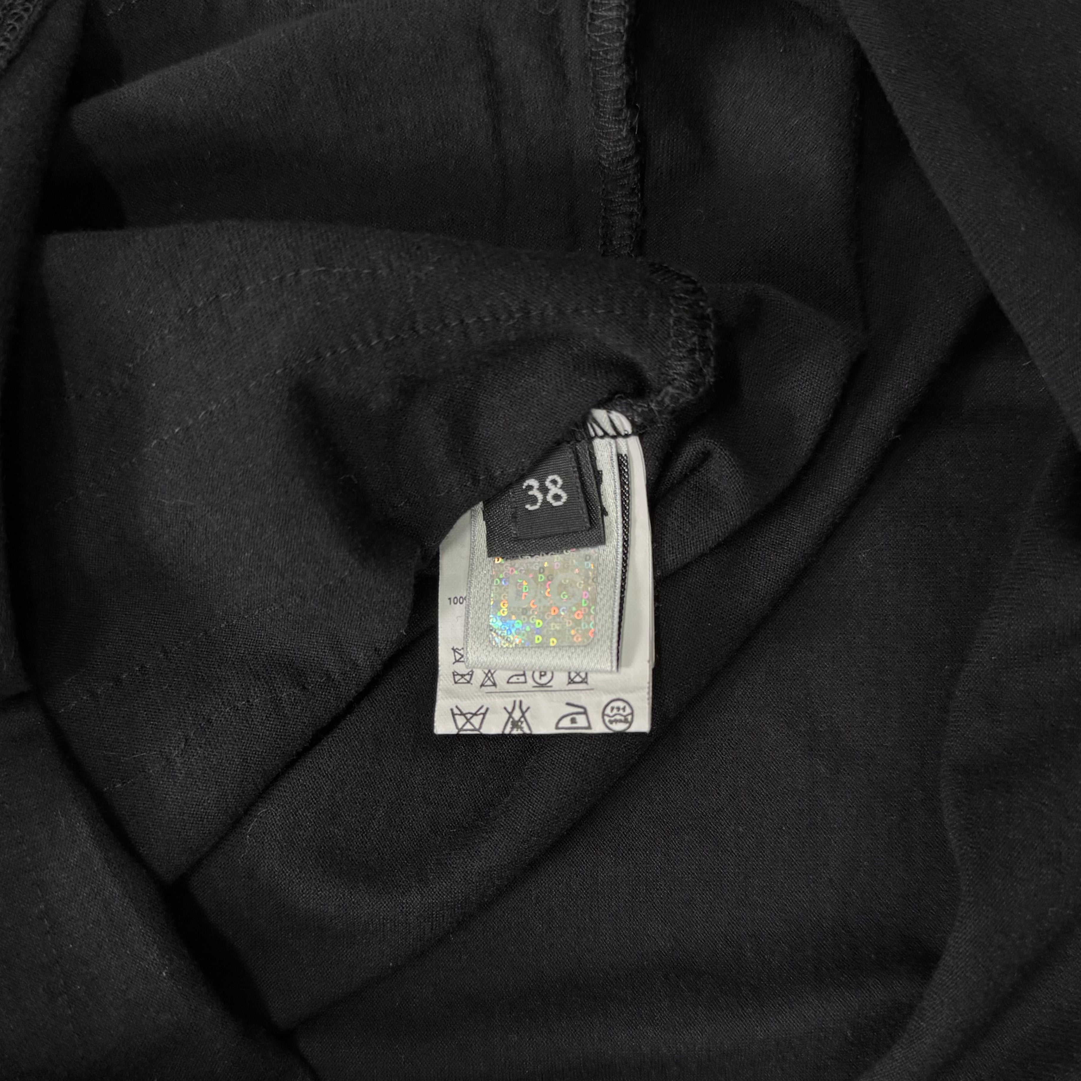 Dolce & Gabbana Layered Lace Blouson Black Top