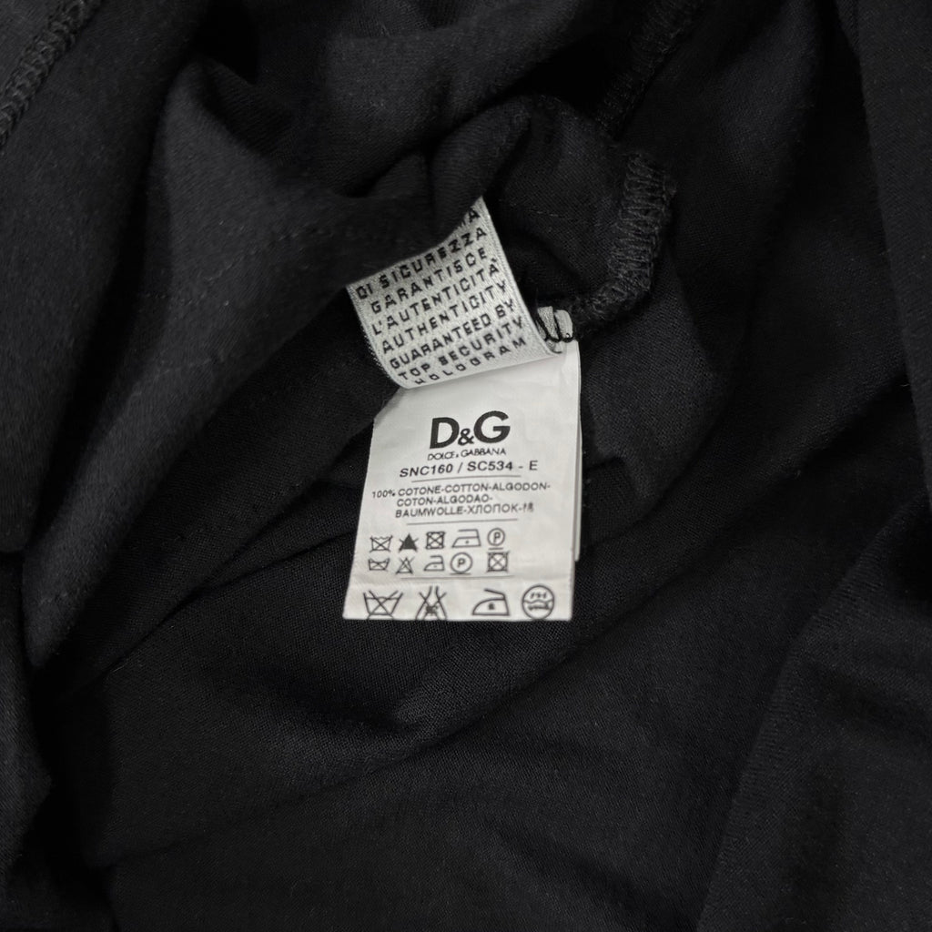 Dolce & Gabbana Layered Lace Blouson Black Top