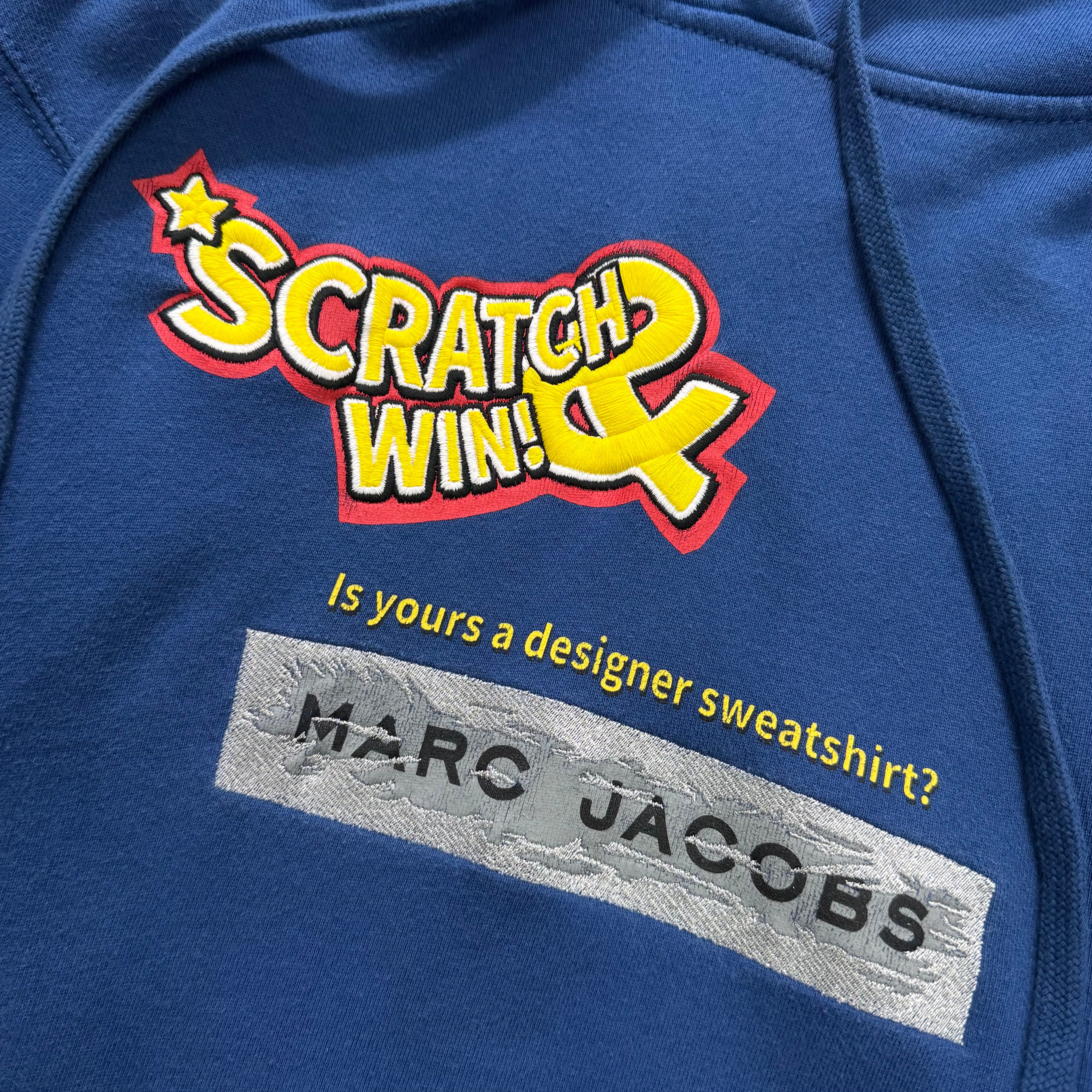 Marc Jacobs x IDEA 2018 'Scratch & Win' Embroidered Blue Hoodie