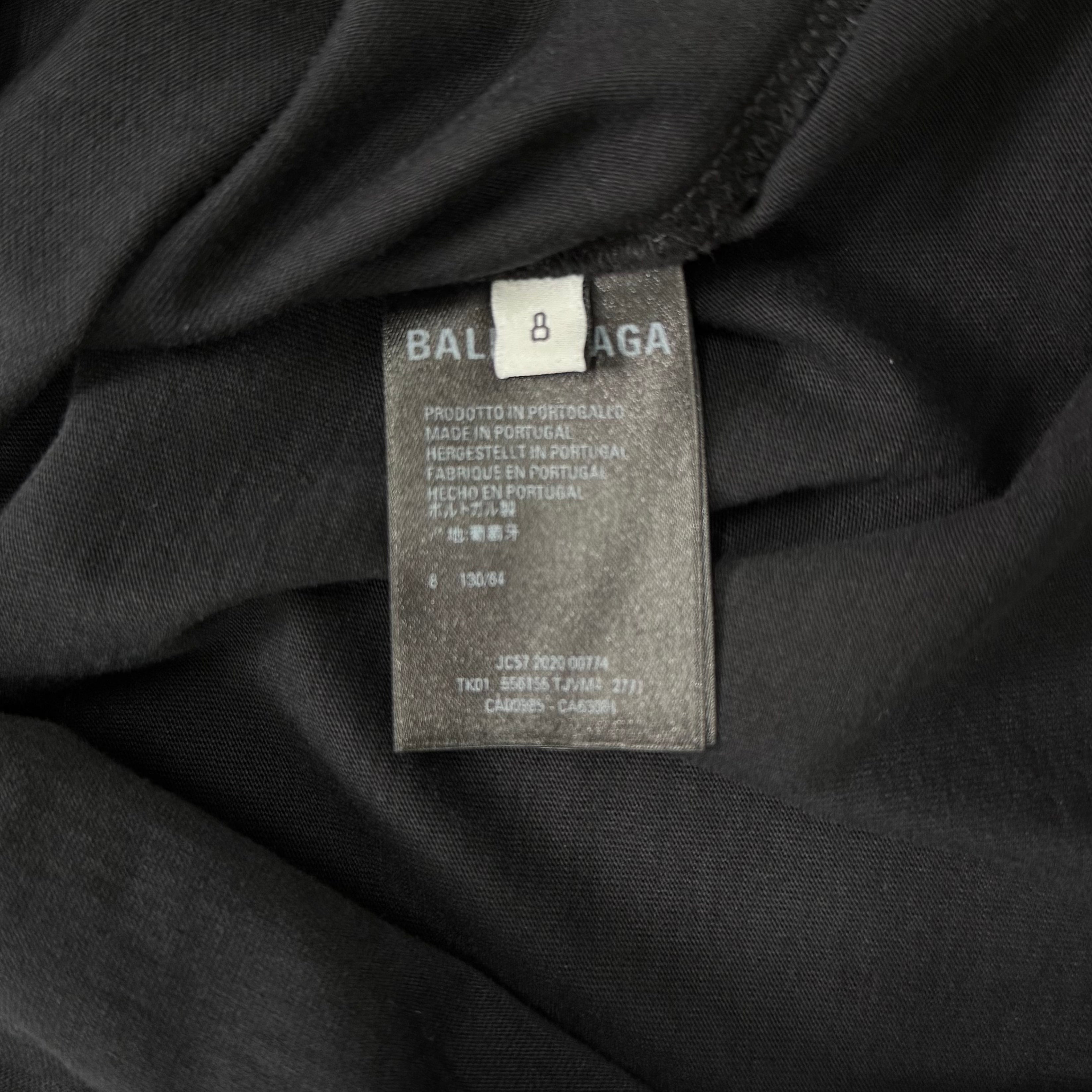 Balenciaga Demna Era Languages Logo Black T-Shirt