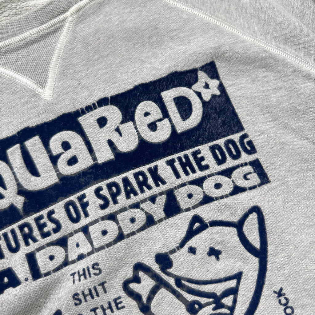 Dsquared2 2000's Dog Graphic Distressed Crewneck