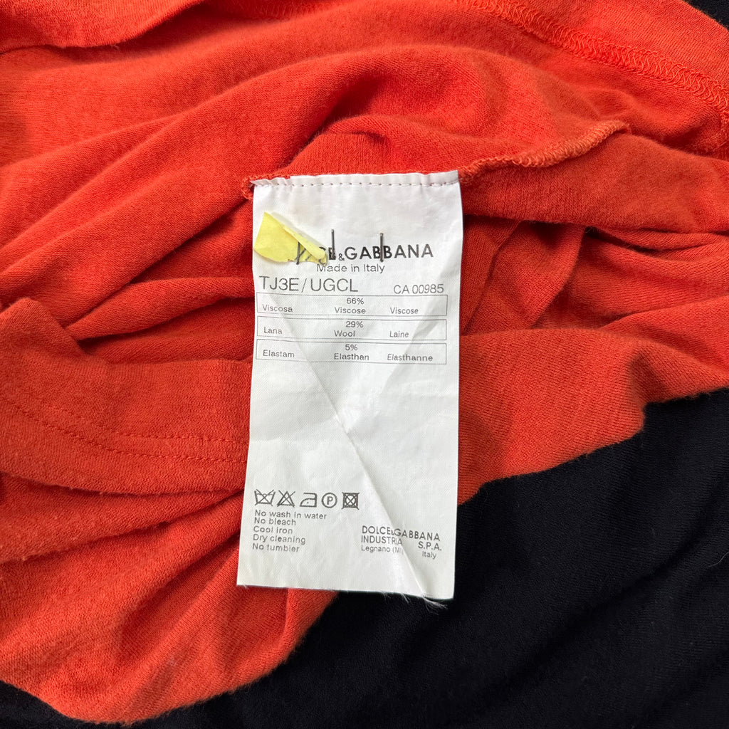Dolce & Gabbana Asymmetrical Scarf-Neck Sleeveless Top