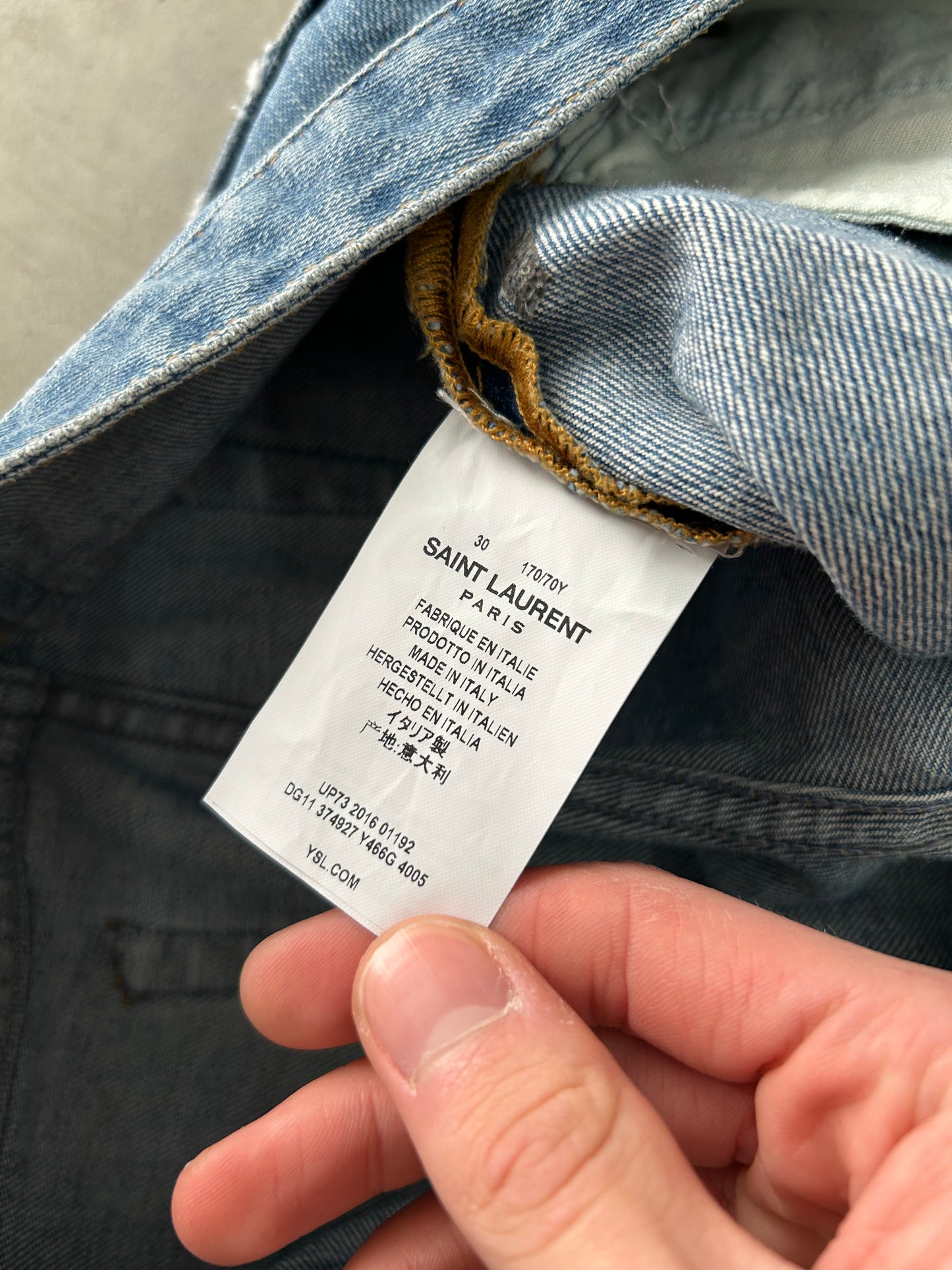 Saint Laurent D06 Hedi Slimane Jeans