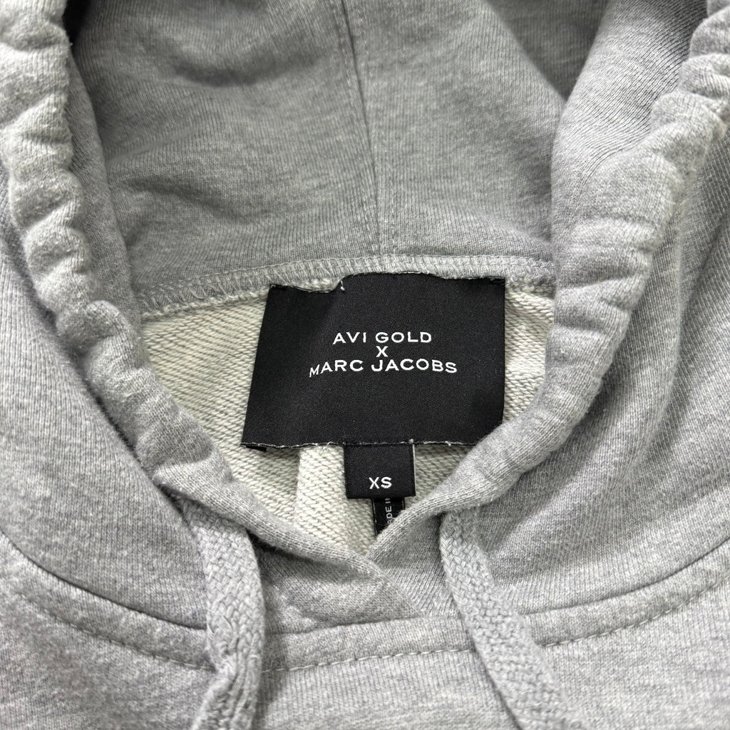 Marc Jacobs x Avi Gold Embroidered Orange Character Grey Hoodie
