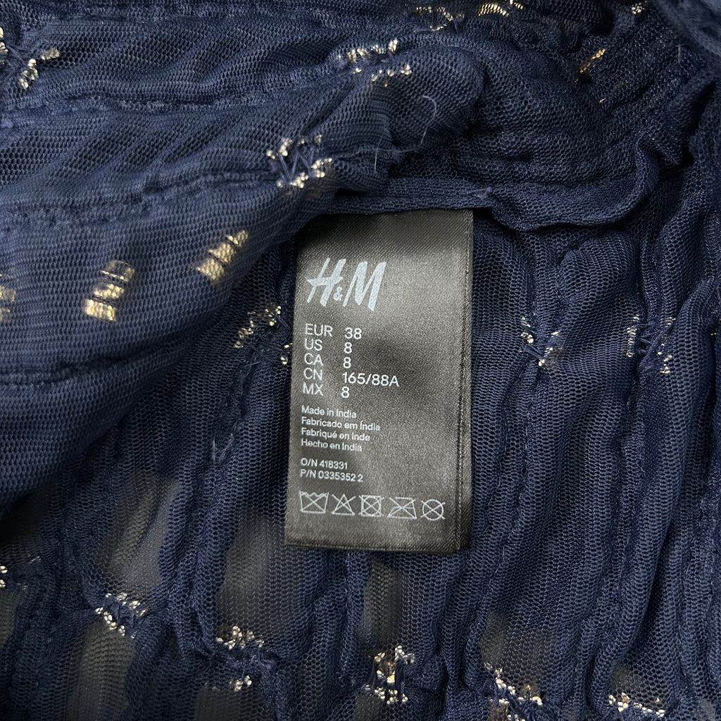 Balmain x H&M Navy Rope Gold Beaded Jacket