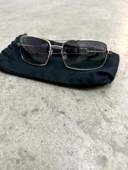 Chrome Hearts Leather Temple Sunglasses