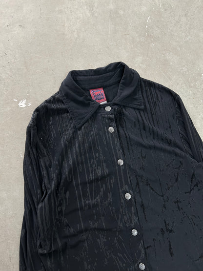 Jean Paul Gaultier A/W98 'Blood Drip' Velvet Shirt