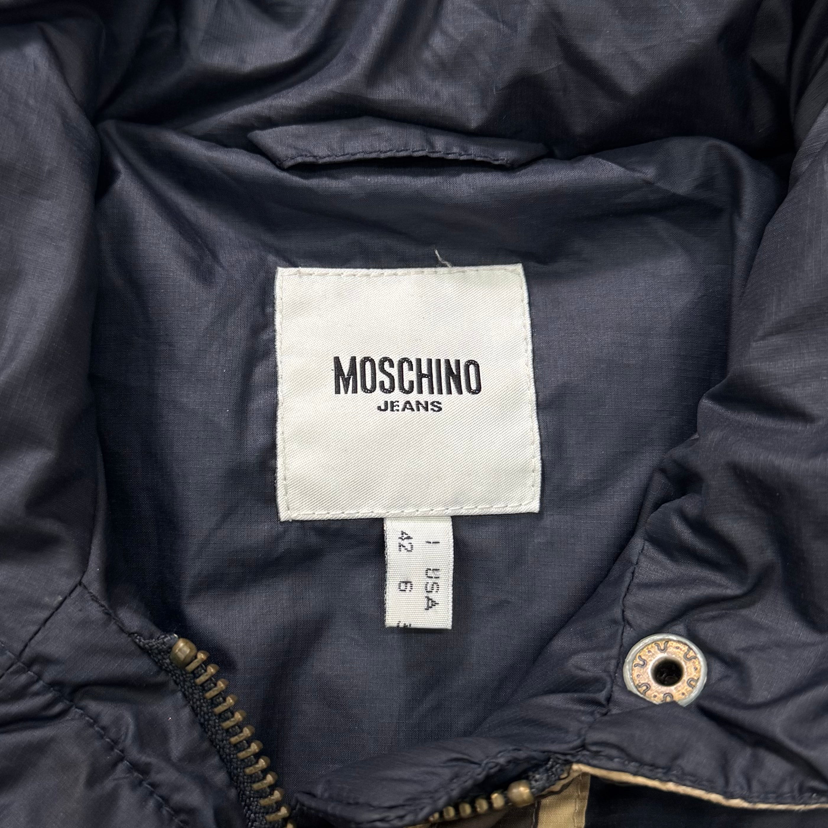 Moschino Union Jack Light Puffer Jacket