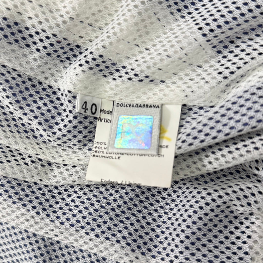 Dolce & Gabbana Color Block Nylon Windbreaker Jacket