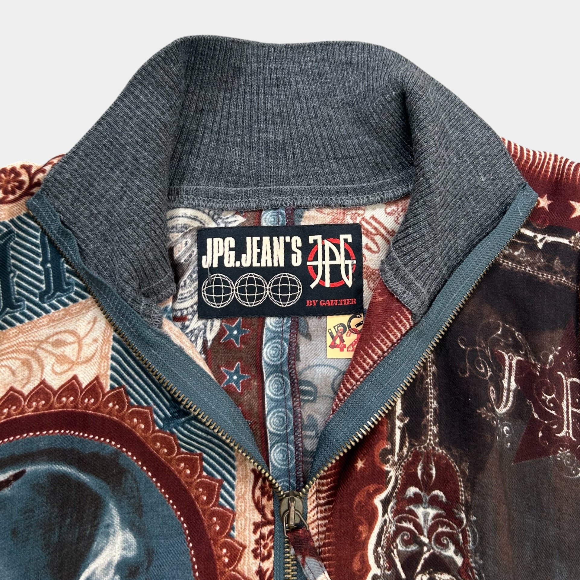 Jean Paul Gaultier 1998 Native Print Poncho Cardigan