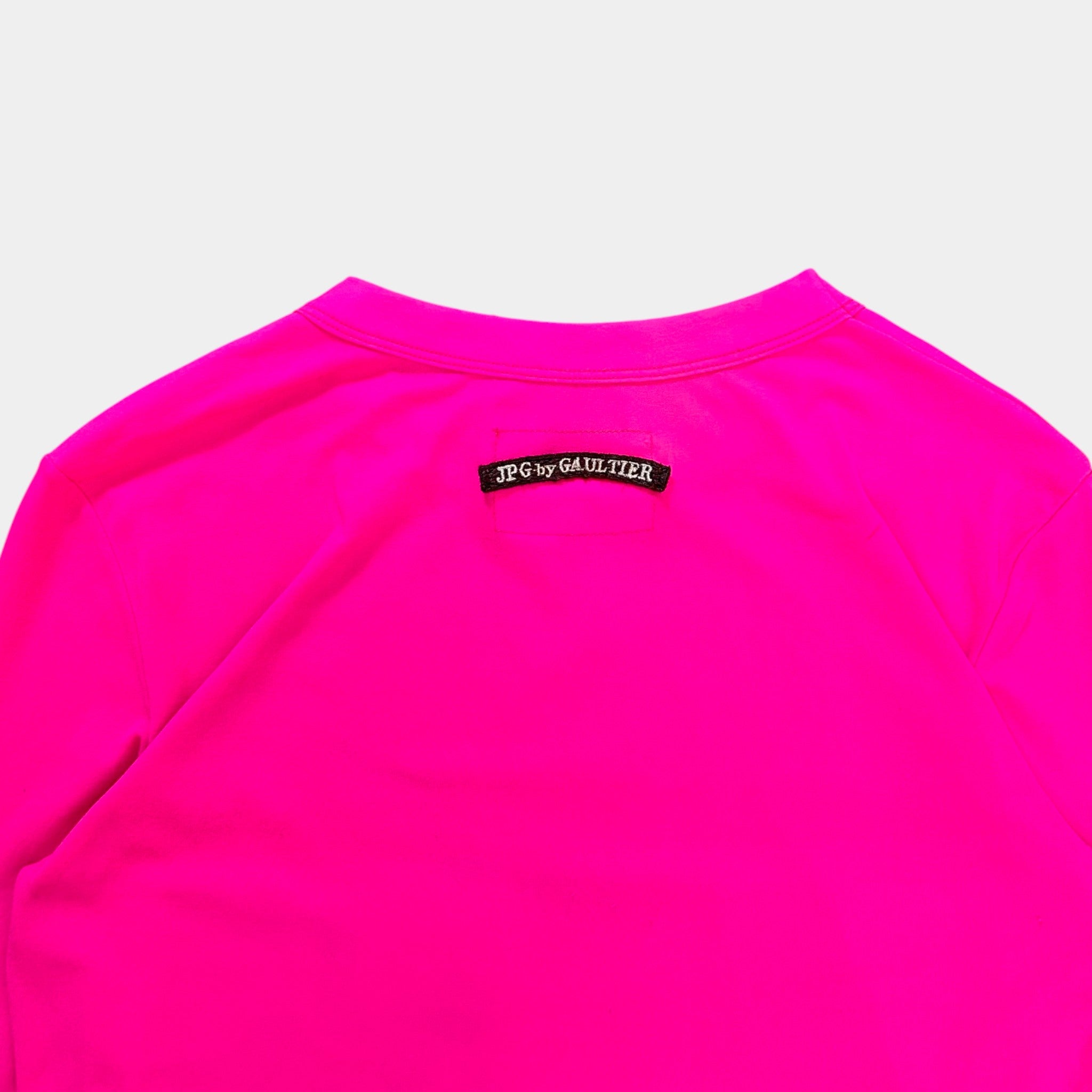 Jean Paul Gaultier 2000's Fluor Pink Stretch Longsleeve
