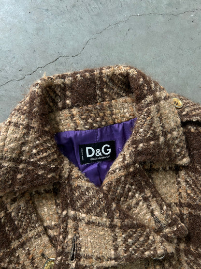 Dolce & Gabbana 00's Checkered Wool Jacket